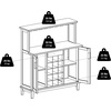 image:imageWinsome Beynac Bar Cappuccino Wine Cabinet