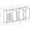image:imageWinsome Bordeaux Wine Storage 6792 W x 1575 D x 40 H Espresso
