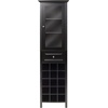 image:imageWinsome Burgundy Wine Storage Black  Kitchen amp Dining Room Storage with Wine Glass Rack and Bottle Holder Convenient Home Bar Accessory for Organization