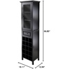 image:imageWinsome Burgundy Wine Storage Black  Kitchen amp Dining Room Storage with Wine Glass Rack and Bottle Holder Convenient Home Bar Accessory for Organization