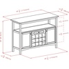 image:imageWinsome Colby Buffet Cabinet Walnut 4551x1575x3205