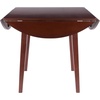 image:imageWinsome Dawson 5Pc Drop Leaf Table with Windsor Chairs Walnut Finish