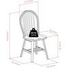 image:imageWinsome Dawson 5Pc Drop Leaf Table with Windsor Chairs Walnut Finish