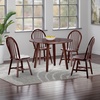image:imageWinsome Dawson 5Pc Drop Leaf Table with Windsor Chairs Walnut Finish