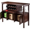 image:imageWinsome Diego Dining Brown  Elegant amp Functional Entertaining Credenza Cabinet with Storage Doors amp Shelves for Kitchen Dining Room