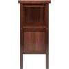 image:imageWinsome Diego Dining Brown  Elegant amp Functional Entertaining Credenza Cabinet with Storage Doors amp Shelves for Kitchen Dining Room