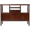image:imageWinsome Diego Dining Brown  Elegant amp Functional Entertaining Credenza Cabinet with Storage Doors amp Shelves for Kitchen Dining Room