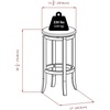 image:imageWinsome Fiona Round 3Pc HighPub Table Set2 stools