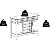 image:imageWinsome Gordon Cabinet Buffet Walnut