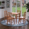 image:imageWinsome Groveland 5Pc Dining Table with 4 Ladder Back Chairs Light OakLight Oak