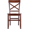 image:imageWinsome Groveland 5Pc Set Dining Table with XBack Chairs Walnut Finish