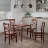 image:imageWinsome Groveland 5Pc Set Dining Table with XBack Chairs Walnut Finish