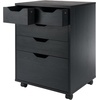 image:imageWinsome Halifax 5Drawer Storage Cabinet Black 20519Black