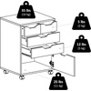 image:imageWinsome Halifax 5Drawer Storage Cabinet Black 20519Black