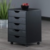 image:imageWinsome Halifax 5Drawer Storage Cabinet Black 20519Black