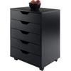 image:imageWinsome Halifax 5Drawer Storage Cabinet Black 20519Black