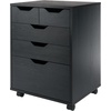 image:imageWinsome Halifax 5Drawer Storage Cabinet Black 20519Black