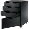 image:imageWinsome Halifax 5Drawer Storage Cabinet Black 20519Black