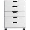 image:imageWinsome Halifax 5Drawer Storage Cabinet Black 20519White