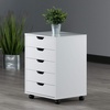 image:imageWinsome Halifax 5Drawer Storage Cabinet Black 20519White