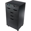 image:imageWinsome Halifax 7Drawer Composite Wood Cabinet White 10792Black