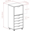 image:imageWinsome Halifax 7Drawer Composite Wood Cabinet White 10792Black