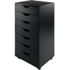 image:imageWinsome Halifax 7Drawer Composite Wood Cabinet White 10792Black