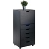 image:imageWinsome Halifax 7Drawer Composite Wood Cabinet White 10792Black