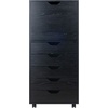image:imageWinsome Halifax 7Drawer Composite Wood Cabinet White 10792Black