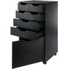 image:imageWinsome Halifax 7Drawer Composite Wood Cabinet White 10792Black