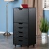 image:imageWinsome Halifax 7Drawer Composite Wood Cabinet White 10792Black