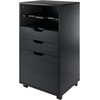 image:imageWinsome Halifax 7Drawer Composite Wood Cabinet White 10792Black