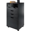 image:imageWinsome Halifax 7Drawer Composite Wood Cabinet White 10792Black
