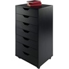 image:imageWinsome Halifax 7Drawer Composite Wood Cabinet White 10792Black