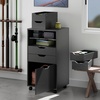 image:imageWinsome Halifax 7Drawer Composite Wood Cabinet White 10792Black