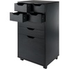 image:imageWinsome Halifax 7Drawer Composite Wood Cabinet White 10792Black