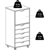 image:imageWinsome Halifax 7Drawer Composite Wood Cabinet White 10792Black
