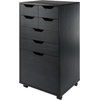 image:imageWinsome Halifax 7Drawer Composite Wood Cabinet White 10792Black