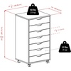 image:imageWinsome Halifax 7Drawer Composite Wood Cabinet White 10792White