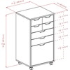image:imageWinsome Halifax 7Drawer Composite Wood Cabinet White 10792White