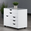 image:imageWinsome Halifax Mobile Storage Cabinet with 1 Door amp 5 Drawers in White Stylish amp Functional Home Storage Cabinet for Filing Kitchen Organization Moveable Furniture for Office Dorms ApartmentsWhite