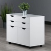 image:imageWinsome Halifax Mobile Storage Cabinet with 1 Door amp 5 Drawers in White Stylish amp Functional Home Storage Cabinet for Filing Kitchen Organization Moveable Furniture for Office Dorms ApartmentsWhite