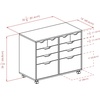 image:imageWinsome Halifax Mobile Storage Cabinet with 1 Door amp 5 Drawers in White Stylish amp Functional Home Storage Cabinet for Filing Kitchen Organization Moveable Furniture for Office Dorms ApartmentsWhite