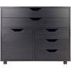 image:imageWinsome Halifax Mobile Storage Cabinet with 1 Door amp 5 Drawers in White Stylish amp Functional Home Storage Cabinet for Filing Kitchen Organization Moveable Furniture for Office Dorms ApartmentsBlack