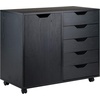 image:imageWinsome Halifax Mobile Storage Cabinet with 1 Door amp 5 Drawers in White Stylish amp Functional Home Storage Cabinet for Filing Kitchen Organization Moveable Furniture for Office Dorms ApartmentsBlack