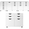 image:imageWinsome Halifax Mobile Storage Cabinet with 1 Door amp 5 Drawers in White Stylish amp Functional Home Storage Cabinet for Filing Kitchen Organization Moveable Furniture for Office Dorms ApartmentsWhite