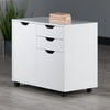 image:imageWinsome Halifax Mobile Storage Cabinet with 1 Door amp 5 Drawers in White Stylish amp Functional Home Storage Cabinet for Filing Kitchen Organization Moveable Furniture for Office Dorms ApartmentsWhite