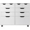 image:imageWinsome Halifax Mobile Storage Cabinet with 1 Door amp 5 Drawers in White Stylish amp Functional Home Storage Cabinet for Filing Kitchen Organization Moveable Furniture for Office Dorms ApartmentsWhite