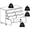 image:imageWinsome Halifax Mobile Storage Cabinet with 1 Door amp 5 Drawers in White Stylish amp Functional Home Storage Cabinet for Filing Kitchen Organization Moveable Furniture for Office Dorms ApartmentsWhite