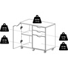 image:imageWinsome Halifax Mobile Storage Cabinet with 1 Door amp 5 Drawers in White Stylish amp Functional Home Storage Cabinet for Filing Kitchen Organization Moveable Furniture for Office Dorms ApartmentsWhite